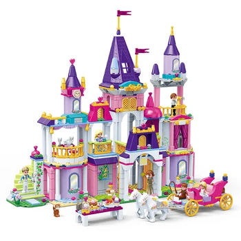 JAUNĀ Princese Sērijā Pils Pusi, Celtniecības Bloki Komplekti, Ķieģeļu Klasiskās Bērniem Meitene Dāvanas Modelis Rotaļlietas Draugiem