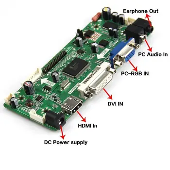Lai kontrolieris valdes vadītāja LTN150XB-L03/L01/L02 SAMSUNG M. NT68676 30pin LCD DIY VGA LVDS LED HDMI komplekts DVI panelis 1024*768 15