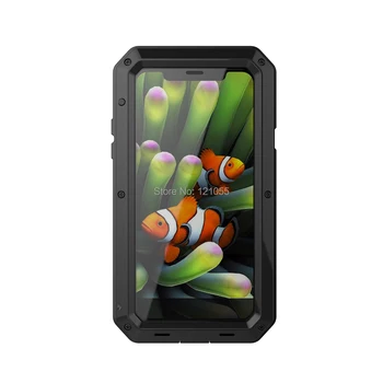 Luksusa Doom Bruņas, Dzīvības Ūdens Izturīgs Alumīnija Metāla Gadījumā, IPhone 12 XS Max XR X 8 7 5S 6S 11 Pro FULL Cover 360 Šoks Pierādījums