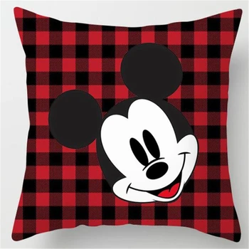 Mickey Minnie Mouse Red Pleds Spilvens Segums Disney Cartoon Mest Spilvendrāna Dīvāns Apdare, Mājas Tekstila Ziemassvētku Spilvendrānā