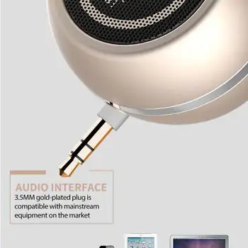 Modes Mini Portatīvo Skaļrunis, 3,5 mm Jack Stereo AUX Mūzikas Audio Atskaņotāju, Mobilo Tālruņu Grāmatiņa Planšetdatoru