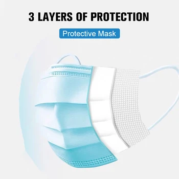 Mutes Maskas, 3 slāni, kas droši Filtrs Sejas maska Anti-piesārņojums, kas Nav Vienreizējās lietošanas Maskas Kokvilnas Elpojošs Mutes un deguna