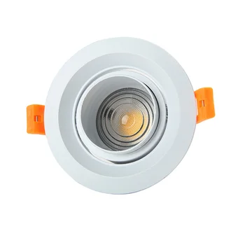 Regulējamas cob LED downlight 5W 10 W, 15 W Regulēt stara leņķis 15 /45 /60 grāds LED Griestu Lampas AC110V 220V