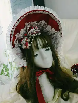 Salds lolita cepures kolekcija kawaii meitene KC gothic lolita galvu loli cosplay sweet lolita cepures bowknot matu joslā