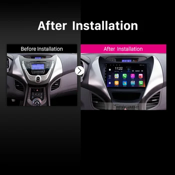 Seicane Android 10.0 Auto Radio Multimediju Atskaņotājs, 2011 2012 2013 Hyundai Elantra Atbalsta TV uztvērējs DVR 9 Collu GPS Navigācijas
