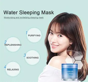 Sākotnējā Korejas nakts remonta ādu miega krēms 15ml*5gab bloķēšanas ūdens mitrinošs balināšanas Celšanas Krēma Samazināt Poru maskas
