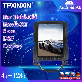 Tesla Stils Android 9.0 PX6 Auto Atskaņotāju, GPS Navigācijas Buick Hideo 2009. -. Gada Stereo Headunit Multivides Atskaņotāju Auto Radio DSP