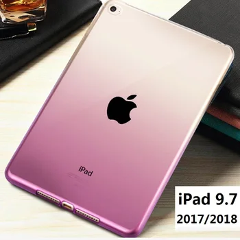 Ultra-plānas Tablet Case For iPad 2017 2018 9.7 Gadījumā Suger Varavīksnes Mīksto TPU A1822 A1893 Vāks iPad 2017 2018 9.7 TPU Vāciņu