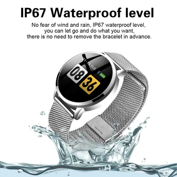 WISHDOIT Smart Aproce Vīriešiem Sporta Smart Skatīties Sieviešu IP67 Waterproof Fitnesa Tracker sirdsdarbība, asins Spiediena Monitoru, Pedometrs