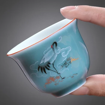Zilā un Baltā Porcelāna Gaiwan tējas gaiwan uzstādīts Ķīnas Seno Glazūru Jingdezhen Teaset Tējkanna Bļodā dažādas tējas Bezmaksas piegāde