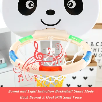 Zīdaiņu Spīd Panda Basketbols Stāvēt 1-8 Gadus Veci Bērni Pitching Rāmis Rotaļu Istabas Augstuma Regulēšana Futbola Stāvēt