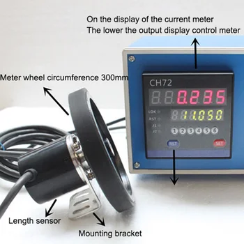 1PC CH72 Metru Skaitītāja Elektronisko Kodēšanas iekārtu Riteņu Roll, Lai Izmērītu Garumu Metru Ierakstīt Ciparu Displejs Elektroniskā Skaitītāja 220V