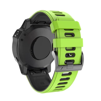 20 22mm 26mm Sporta Silikona Watchband Wriststrap par Garmin Fenix 6X 6 6S Pro 5X 5 5S Plus 3 HR Viegli Fit Ātri Atbrīvot wirstband
