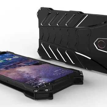 2018 Jaunu Nokia 7 Plus Gadījumā Luksusa 3D Grūti, Metāla, Alumīnija Rāmis Bruņas Pilna Ķermeņa Aizsardzības Atpakaļ Telefonu Gadījumā Segtu Būtiska Coque