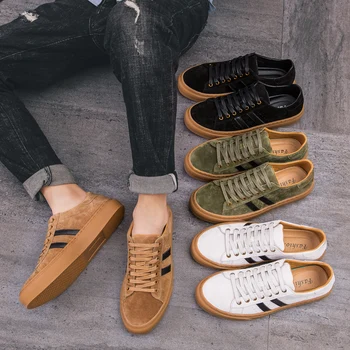 2019 vīriešu zīmols, pavasarī un rudenī retro modes vienkāršu ūdensizturīgs ērti augstas kvalitātes ādas ikdienas vulkanizētas apavi