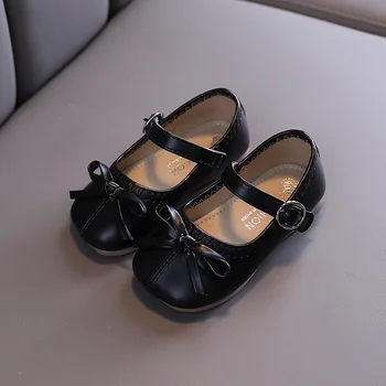 2020Autumn Jaunas Mīkstās vienīgo ikdienas ādas kurpes mazas meitenes princese kurpes chaussure fille melns zaļš, bēšs 1 2 3 4 5 6 7T