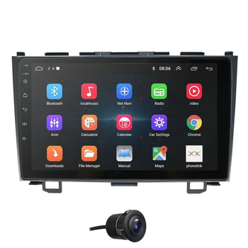 2din Android 9.0 Auto DVD Multimedia Player Honda CRV CR-V 3 2006 2007 2008 2009 2010 2011 WiFi Stereo navi GPS BT 1024*600