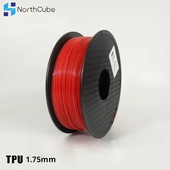 3D Drukāšana Pavedienu TPU Elastīgu Pavedienu TPU Flex Plastmasas 3D Printeri, 1,75 mm 0,8 KG 3D Drukāšanas Materiāli, Sarkans