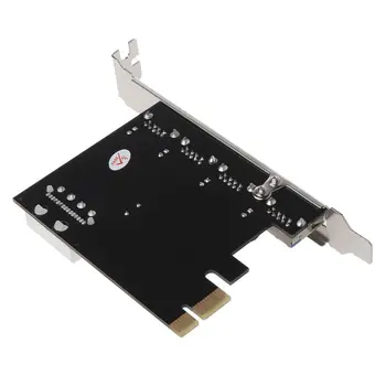 4 Port PCI-E USB 3.0 HUB PCI Express Paplašināšanas Kartes Adapteris 5 gb / s Ātrumu