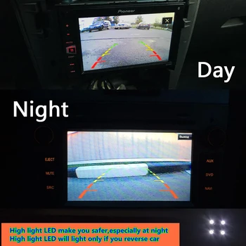 8LED HD Automašīnu Atpakaļskata Kamera Reverse Rezerves 4.3 5 collu Autostāvvieta Monitoru Bezvadu Par Mitsubishi ASX 2011 2012 2013 RVR