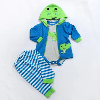 Atdzimis Lelle Accesories Leļļu Apģērbs Bērniem, Rotaļlietas Super Cute Meitene zēns Fit uzvalku 45-48cm/58-60 bebes Atdzimis menina Leļļu Apģērbs