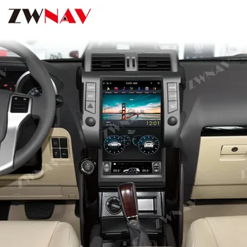 Carplay DSP Android 9 PX6 Vertikālā Tesla Radio Auto Multimediju Atskaņotājs, GPS Navigācijas Toyota Land Cruiser Prado 150 2010. - 2013. gadam