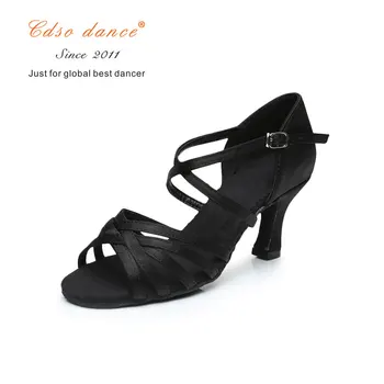 Cdso deju kurpes, Satin/PU Popuplar Augstas Kvalitātes latīņamerikas Deju Kurpes Sieviešu/Dāmu/Tango&Salsa 5.5 cm /7cm Papēdi