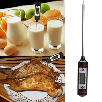 Digitālā Gatavošanas Rīku Elektronisko Termometru, Pārtika/Piens/Ūdens, Gaļas Zonde, Gāzes BBQ Virtuves Sadzīves Temperatūras Mērītājs Instruments