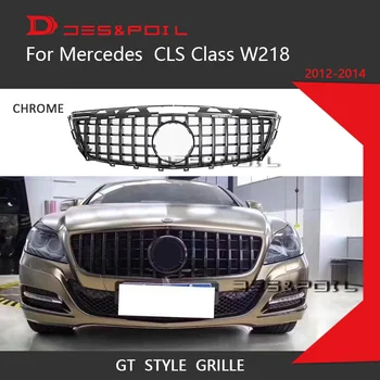 GT Grils Vertikālā Stila Mercedes Benz CLS Klases W218 Sedans, Auto Priekšējo Resti 2012-2018 CLS300 CLS350 CLS450 CLS500