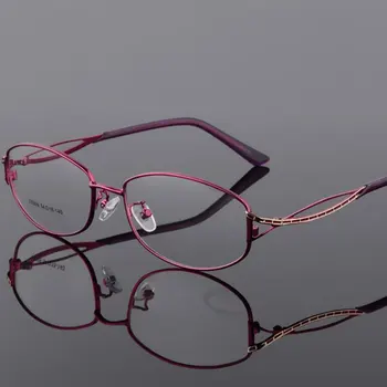 HOTOCHKI Sieviešu Vintage Optiskās Brilles Vienkāršā Acu Lodziņā Rāmji, Brilles Tuvredzība, Briļļu Sakausējuma Elegants Sieviešu Brilles Rāmis