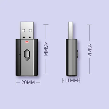 JaJaBor Portatīvie Mini USB Bezvadu Uztvērējs Adapteris Raidītājs 3,5 mm AUX Audio Mūzikas Atskaņotājs, Bluetooth 5.0 Automašīnas Brīvroku Komplekts