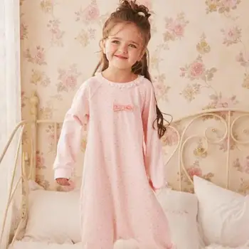 Jauki Bērni Jumpsuit Sleepwear Meitenes Ar Garām Piedurknēm Garas Bikses O Kakla Naktsveļu Toddler Meitene Kokvilnas Silts Rudens Nakts Apģērbs