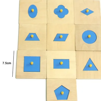 Jaunā ģimene ģeometriskā cietā grafikas attīstīt iztēli sensoro paneli mācību agrīnās izglītības izglītojošās koka rotaļlietas