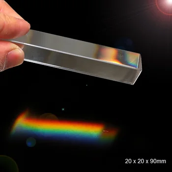 K9 Stikla Sešu sided Prizmu Trijstūra Prizmu, par Ņemot Fotogrāfijas Prese Rotājumi Refrakcijas Gaismas Radīt Varavīksnes