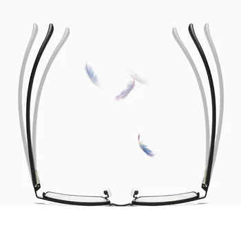 Lasījums Brilles Vīrieši Sievietes Taisnstūra Metāla Elastīgu īpaši vieglas Lasīšanas brilles Dioptriju vecuma tālredzība Brilles Briļļu Caurspīdīga