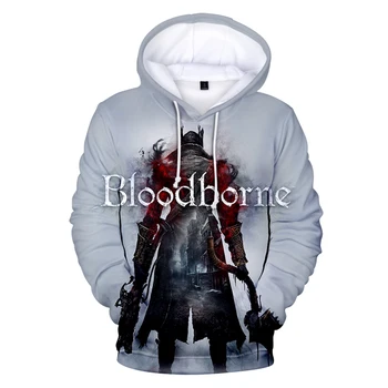 Modes Atdzist Bloodborne 3D Hoodies sporta Krekls Vīriešiem/sievietēm Drukāt Spēle Kapuces Džemperis ar garām Piedurknēm Kpop Rudens Hoody Plus Lieluma
