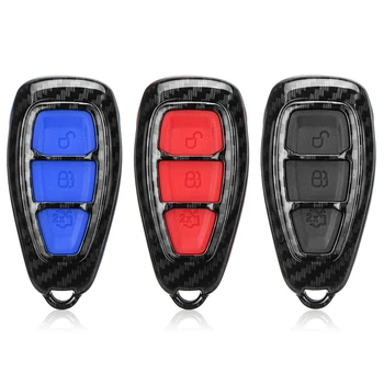 Oglekļa Šķiedras Tālvadības Auto Keychain Taustiņu Uz Lietu Ford/Focus/Fiesta Kugas C-Max, Galaxy