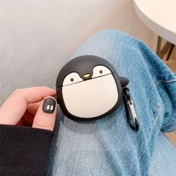 Par Xiaomi air2 austiņas gadījumā karikatūra vienkārši gudrs pingvīns, kas piemērotas Xiaomi Bluetooth nekustamā bezvadu air2 gadījumā pilna pakete uzlāde