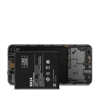 PINZHENG BN34 Tālruņa Akumulatora Xiaomi Redmi 5.A Reālās Spējas Augstas Kvalitātes 3000mAh Tālrunis Nomaiņa Bateria +Bezmaksas Rīki
