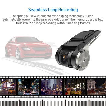 Podofo HD Dash Cam Dvr Dash Kamera Auto DVR Auto video novērošanas ADAS Dashcam android dvr Auto reģistratoru Nakts Versija, Auto Recor