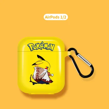 TAKARA TOMY Pokemon AirPods Pro Pikachu Bluetooth Lietā Silikona Gadījumā Kawaii Karikatūra Anti-kritums Austiņas Ziemassvētku Dāvanas