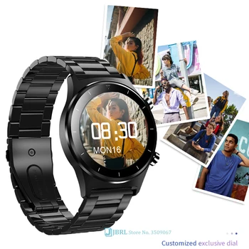 Top Zīmolu Smartwatches Apaļa Ekrāna Vīriešu Fitnesa Tracker rokas Pulkstenis par Andriod IOS GPS Atbalstu Pedometrs Biznesa Smart Skatīties