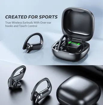 TWS Bezvadu Bluetooth Austiņu Sporta Ūdensizturīgs Austiņu Touch Kontroli Karājas pie Auss, Earbuds, Austiņas Ar Mikrofonu