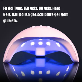 USB LED Nagu Žāvētājs ar UV nagu lampu manikīram, sausu nagu žāvēšanas Gel ledus polijas lampu 12 LED auto sensors 30s 60s 90s nail art rīki