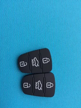 ZABEUDEIR 100 gab./daudz Jaunu Rezerves atslēgu gumijas pogas pad turiet Par Hyundai gadījumā Kia turiet taustiņu korpusa gumijas pogas, ne logo