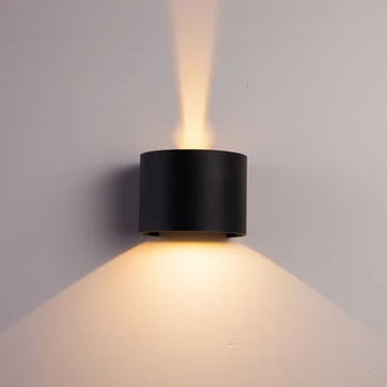 Āra Ūdensizturīgu Kārtu LED Sienas Lampa, regulējami uz augšu, uz leju, 12W LED Sienas Apgaismojuma IP65 Iekštelpu Sconce apgaismojums Veranda Dārza Apgaismojums