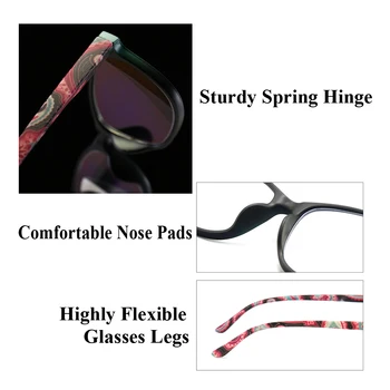 +1.0~+3.5 Multifokāla Lasīšanas Brilles Pakāpeniski Bifocal Anti Blue Ray UV Aizsargāt Presbyopic Brilles Datoru Briļļu 2020