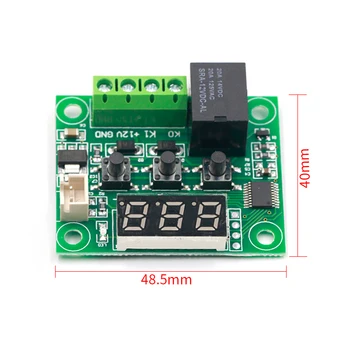 10PCS W1209 DC 12V siltuma atdzist temp termostatu temperatūras kontroles slēdzis temperatūras regulators termometrs termo kontrolieri
