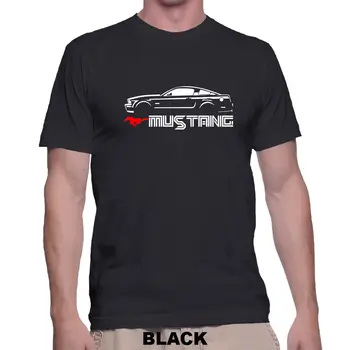2019 Īsām Piedurknēm Kokvilnas Cilvēks Ameircan Automašīnu Mustang Bullitt Classic Muskuļu Auto Vīriešu un Sieviešu T-Krekls Vairāku Krāsu T Krekli