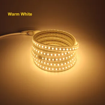 220 V LED Sloksnes SMD 5730 120 LED/M Elastīgas Sloksnes Lampas Silti balta Diena balta, Auksti balta Mājas Ateja Guļamistaba
